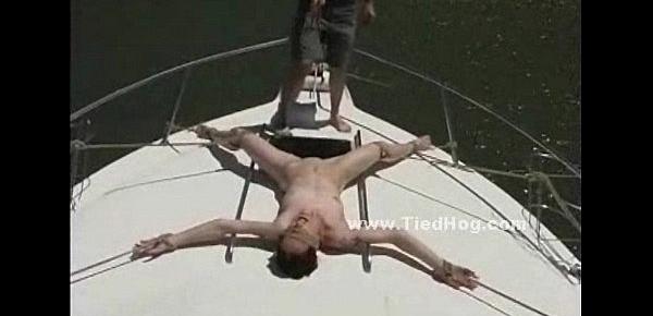  Babe held prisoner on a boat tied